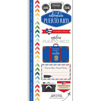SCRAPBOOK CUSTOMS SCRAPBOOK CUSTOMS STICKERS ADVENTURE PUERTO RICO