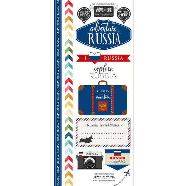 SCRAPBOOK CUSTOMS SCRAPBOOK CUSTOMS STICKERS ADVENTURE RUSSIA