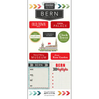 SCRAPBOOK CUSTOMS SCRAPBOOK CUSTOMS STICKERS ADVENTURE BERN