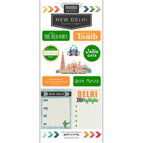 SCRAPBOOK CUSTOMS SCRAPBOOK CUSTOMS STICKERS ADVENTURE NEW DELHI