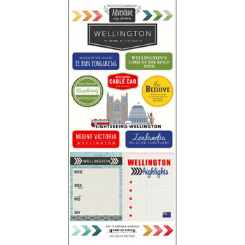 SCRAPBOOK CUSTOMS SCRAPBOOK CUSTOMS STICKERS ADVENTURE WELLINGTON