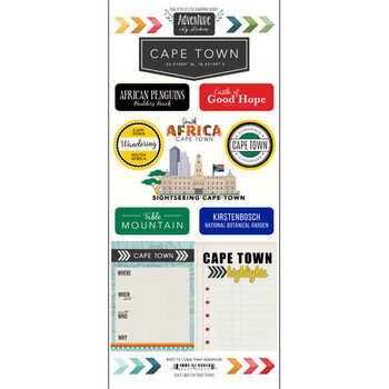 SCRAPBOOK CUSTOMS SCRAPBOOK CUSTOMS STICKERS ADVENTURE CAPE TOWN