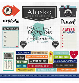 SCRAPBOOK CUSTOMS SCRAPBOOK CUSTOMS STICKERS ADVENTURE ALASKA