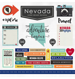 SCRAPBOOK CUSTOMS SCRAPBOOK CUSTOMS STICKERS ADVENTURE NEVADA