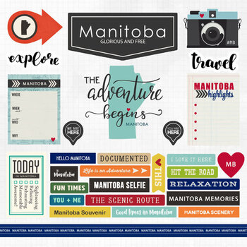 SCRAPBOOK CUSTOMS SCRAPBOOK CUSTOMS STICKERS ADVENTURE MANITOBA