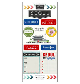 SCRAPBOOK CUSTOMS SCRAPBOOK CUSTOMS STICKERS ADVENTURE SEOUL