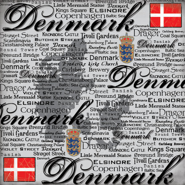 SCRAPBOOK CUSTOMS SCRAPBOOK CUSTOMS DENMARK SCRATCHY 12X12