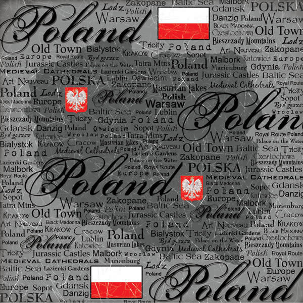 SCRAPBOOK CUSTOMS SCRAPBOOK CUSTOMS SCRATCHY POLAND 12X12