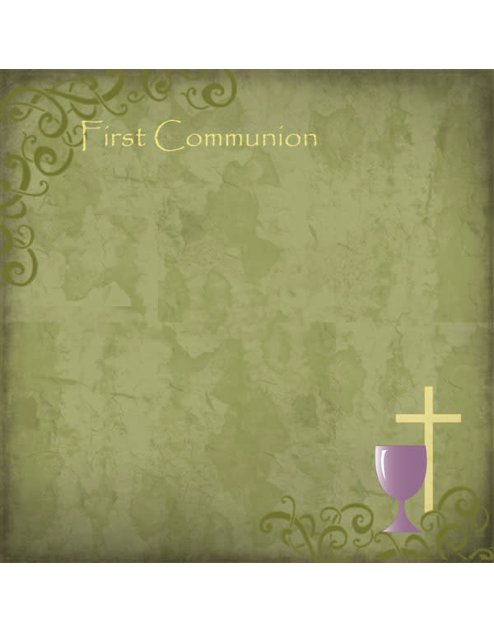 SCRAPBOOK CUSTOMS 12X12 FIRST COMMUNION