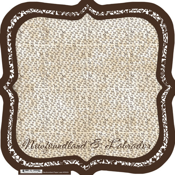 SCRAPBOOK CUSTOMS SCRAPBOOK CUSTOMS NEWFOUNDLAND DIE CUT