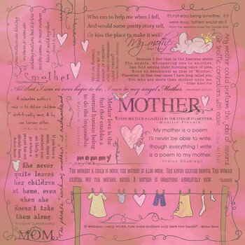 SCRAPBOOK CUSTOMS SCRAPBOOK CUSTOMS QUOTES MOTHER 12X12