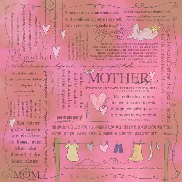 SCRAPBOOK CUSTOMS SCRAPBOOK CUSTOMS QUOTES MOTHER 12X12