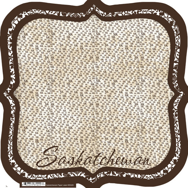 SCRAPBOOK CUSTOMS SCRAPBOOK CUSTOMS DIE CUT SASKATCHEWAN 12X12