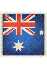 SCRAPBOOK CUSTOMS 12X12 AUSTRALIA  SIGHTSEEING FLAG