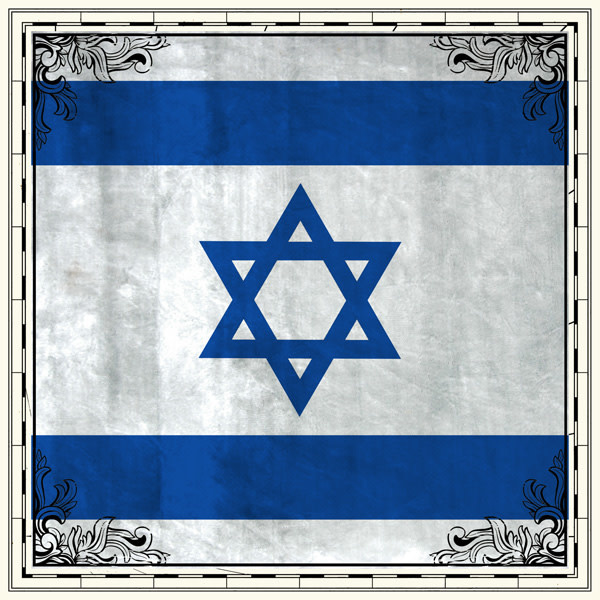 SCRAPBOOK CUSTOMS SCRAPBOOK CUSTOMS SIGHTSEEING ISRAEL FLAG 12X12
