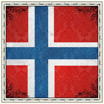 SCRAPBOOK CUSTOMS SCRAPBOOK CUSTOMS SIGHTSEEING NORWAY FLAG 12X12
