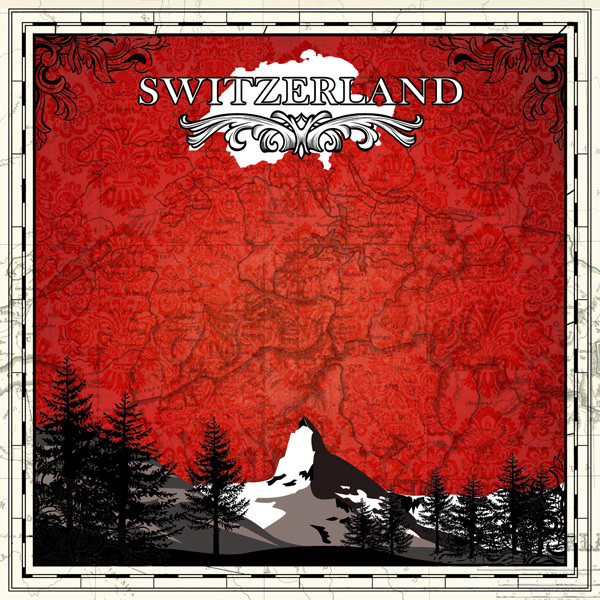 SCRAPBOOK CUSTOMS 12X12 SWITZERLAND SIGHTSEEING
