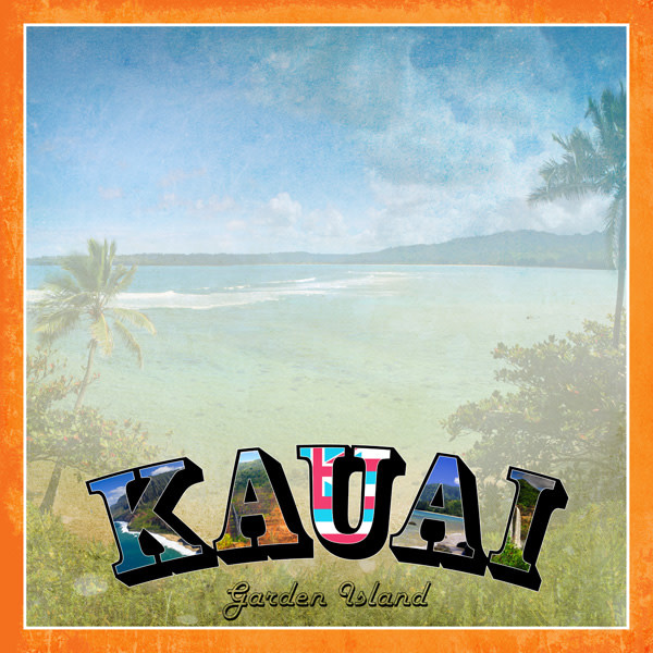 SCRAPBOOK CUSTOMS SCRAPBOOK CUSTOMS PARADISE VINTAGE KAUAI 12X12