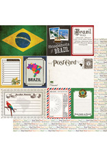 SCRAPBOOK CUSTOMS 12X12 DBL-SIDED JOURNAL BRAZIL