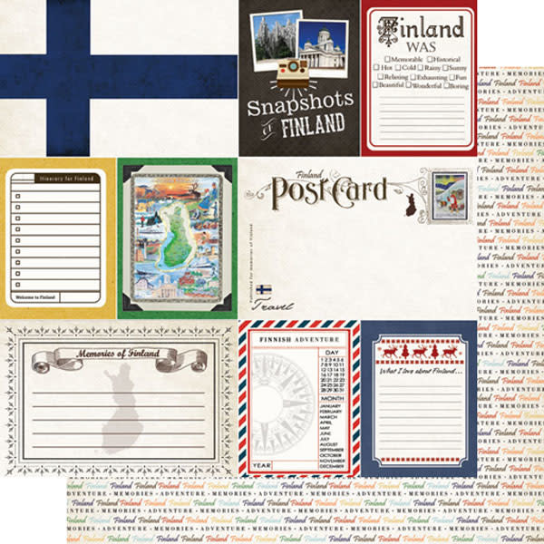 SCRAPBOOK CUSTOMS SCRAPBOOK CUSTOMS JOURNAL FINLAND 12X12