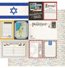 SCRAPBOOK CUSTOMS SCRAPBOOK CUSTOMS ISRAEL DBL-SIDED JOURNAL 12X12