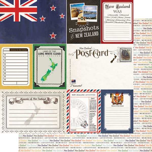 SCRAPBOOK CUSTOMS SCRAPBOOK CUSTOMS NEW ZEALAND JOURNAL 12X12