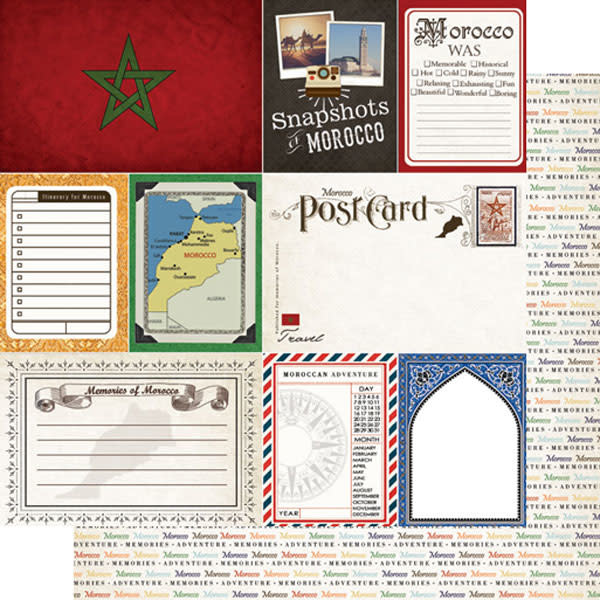 SCRAPBOOK CUSTOMS SCRAPBOOK CUSTOMS MAROCCO JOURNAL 12X12