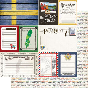 SCRAPBOOK CUSTOMS 12X12 DBL-SIDED JOURNAL SWEDEN