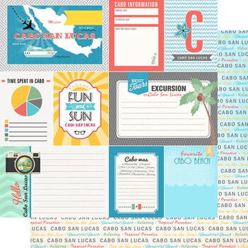 SCRAPBOOK CUSTOMS SCRAPBOOK CUSTOMS CABO SAN LUCAS TROPICAL JOURNAL 12X12