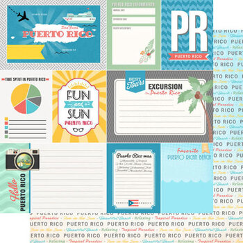 SCRAPBOOK CUSTOMS SCRAPBOOK CUSTOMS JOURNAL PUERTO RICO TROPICAL 12X12 DBL-SIDED