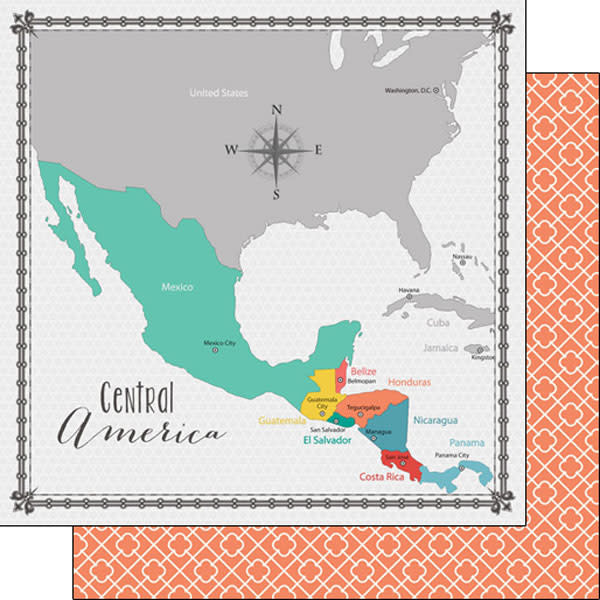 SCRAPBOOK CUSTOMS 12X12 MEMORIES CENTRAL AMERICA 12X12