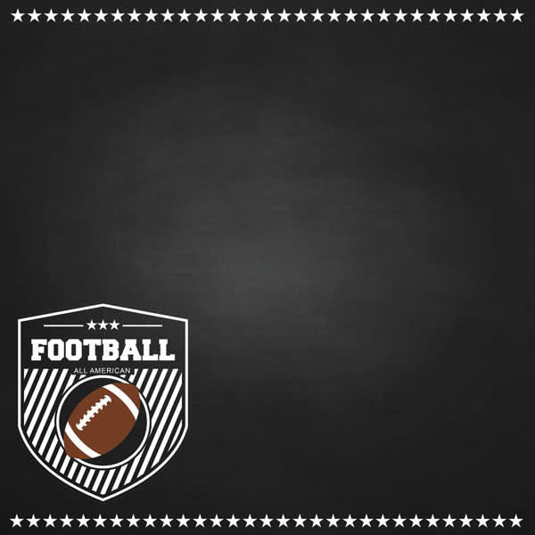 SCRAPBOOK CUSTOMS PAPER - 12X12 ALOUETTES CHALKBOARD