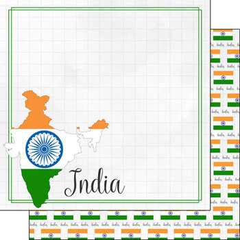 SCRAPBOOK CUSTOMS 12X12 INDIA  ADVENTURE BORDER
