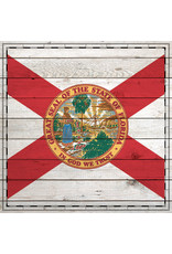 SCRAPBOOK CUSTOMS 12X12 FLORIDA WOOD SIGHTSEEING FLAG