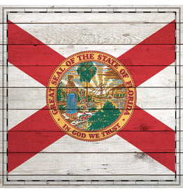 SCRAPBOOK CUSTOMS 12X12 FLORIDA WOOD SIGHTSEEING FLAG