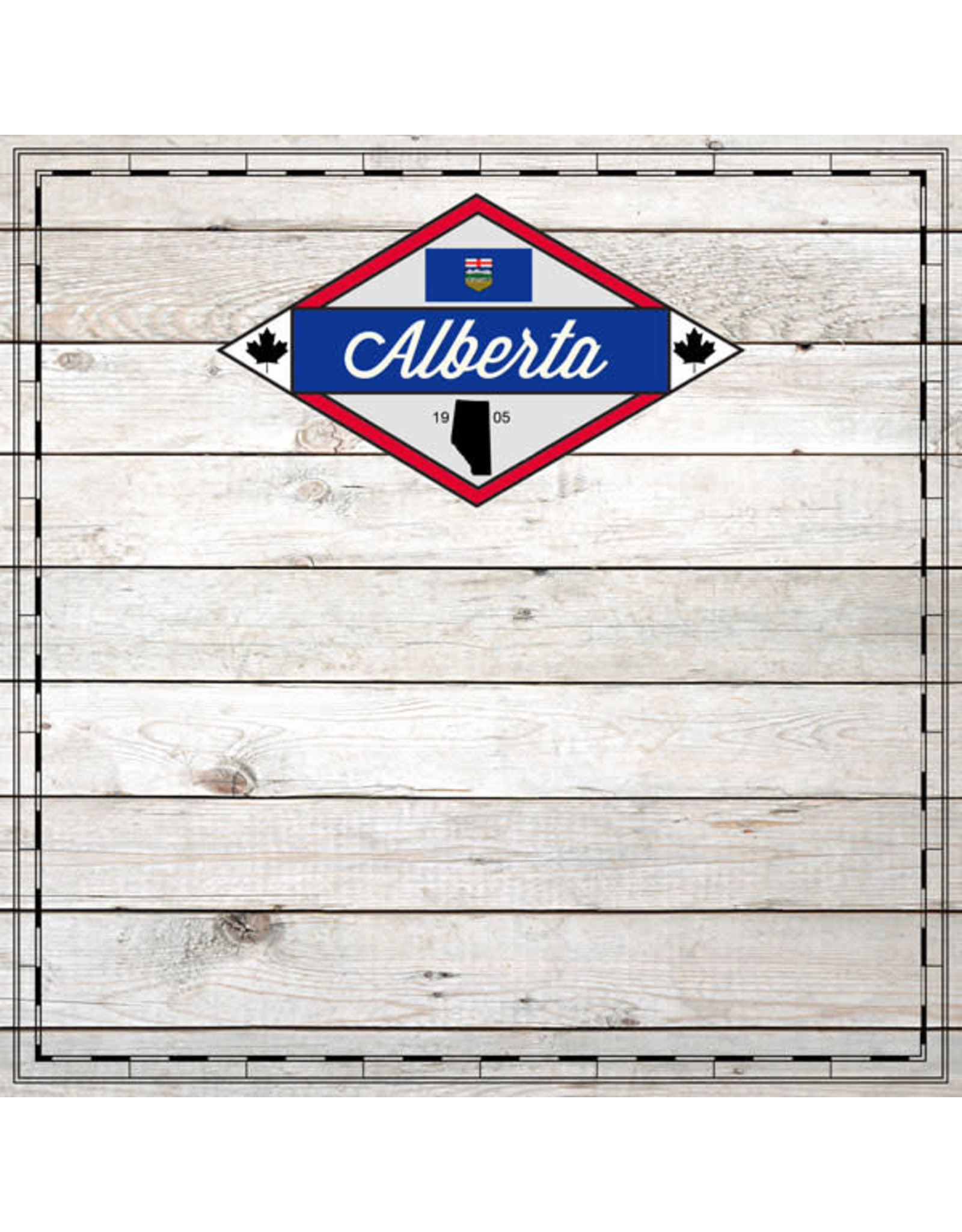 SCRAPBOOK CUSTOMS WOOD SIGHTSEEING - ALBERTA