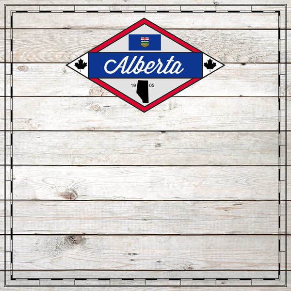 SCRAPBOOK CUSTOMS WOOD SIGHTSEEING - ALBERTA