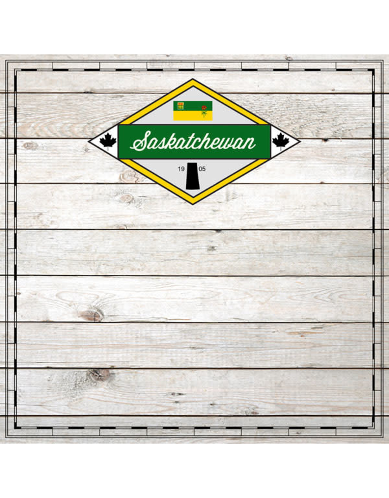 SCRAPBOOK CUSTOMS WOOD SIGHTSEEING - SASKATCHEWA