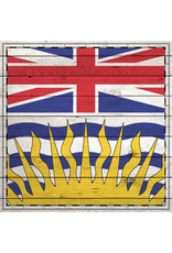 SCRAPBOOK CUSTOMS SCRAPBOOK CUSTOMS BRITISH COLUMBIA WOOD SIGHTSEEING FLAG 12X12