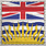 SCRAPBOOK CUSTOMS SCRAPBOOK CUSTOMS BRITISH COLUMBIA WOOD SIGHTSEEING FLAG 12X12