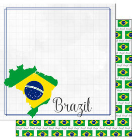 SCRAPBOOK CUSTOMS SCRAPBOOK CUSTOMS BRAZIL ADVENTURE BORDER 12X12