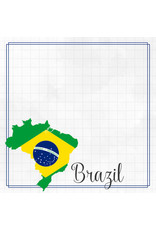 SCRAPBOOK CUSTOMS 12X12 BRAZIL ADVENTURE BORDER DS