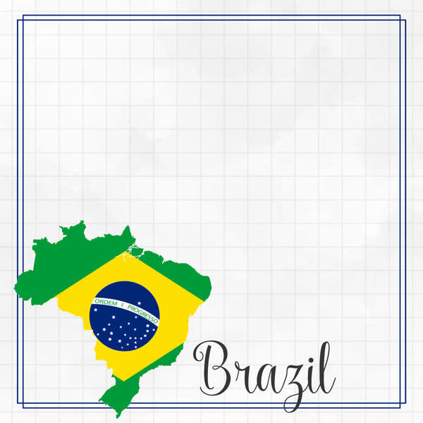 SCRAPBOOK CUSTOMS 12X12 BRAZIL ADVENTURE BORDER DS