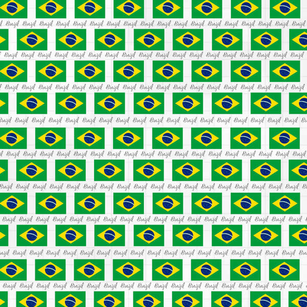 SCRAPBOOK CUSTOMS 12X12 BRAZIL ADVENTURE BORDER DS