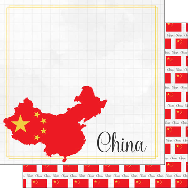 SCRAPBOOK CUSTOMS SCRAPBOOK CUSTOMS CHINA ADVENTURE BORDER 12X12