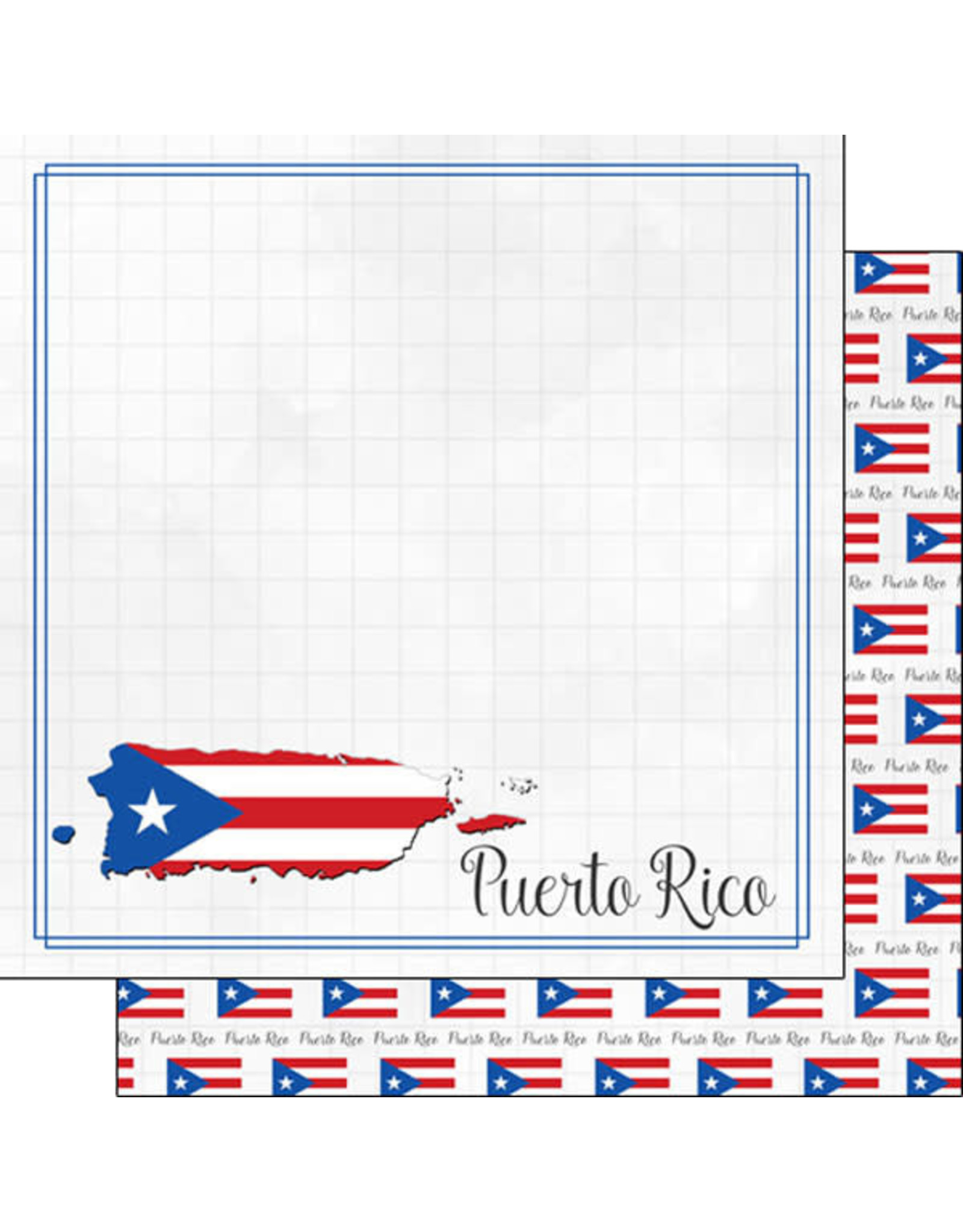 SCRAPBOOK CUSTOMS 12X12 PUERTO RICO ADVENTURE BORDER