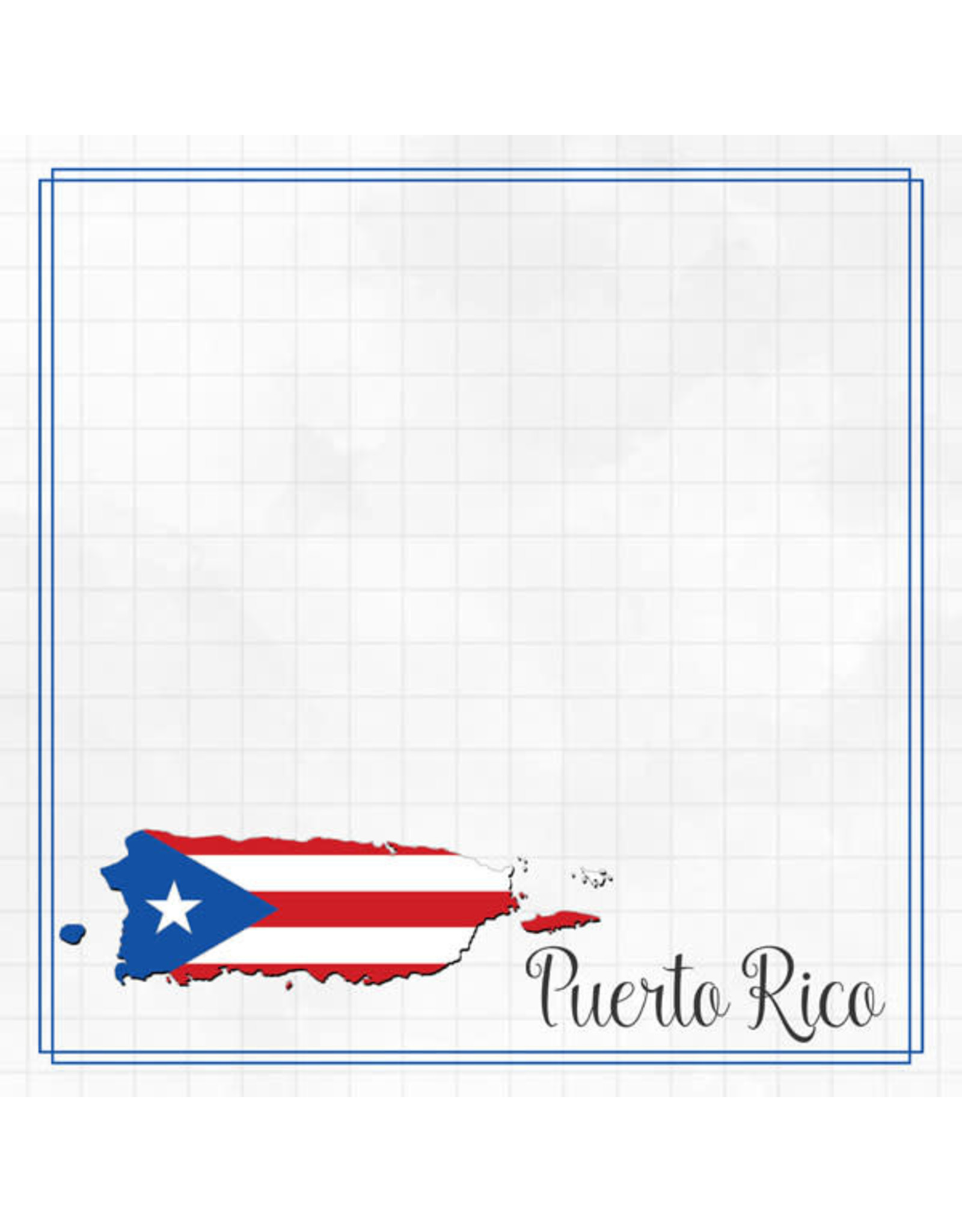 SCRAPBOOK CUSTOMS SCRAPBOOK CUSTOMS PUERTO RICO ADVENTURE BORDER 12X12