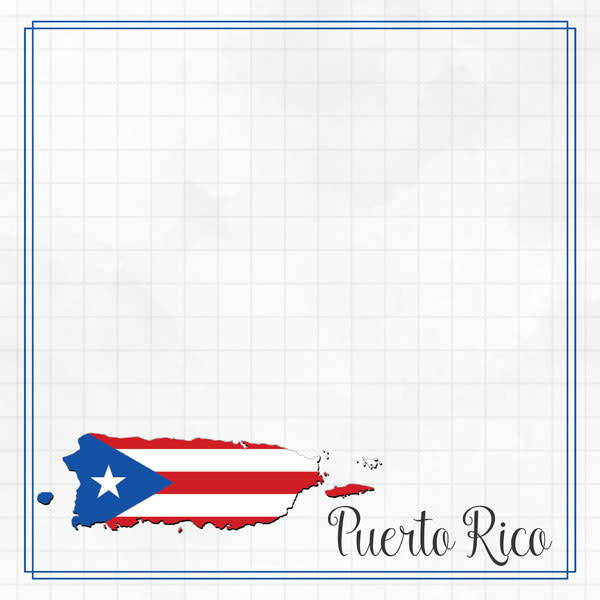 SCRAPBOOK CUSTOMS SCRAPBOOK CUSTOMS PUERTO RICO ADVENTURE BORDER 12X12