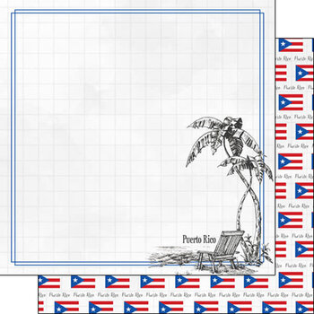 SCRAPBOOK CUSTOMS 12X12 PUERTO RICO ADVENTURE BEACH DS