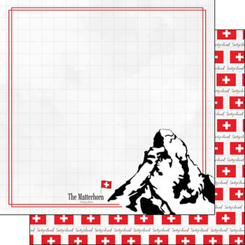 SCRAPBOOK CUSTOMS 12X12 SWITZERLAND MATTERHORN ADVENTU